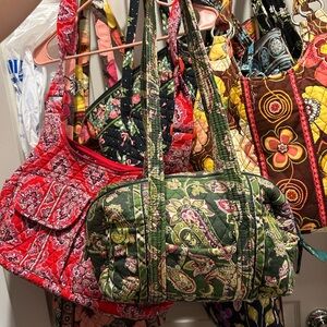 Vera Bradley- Chelsea Green- 100 bag mini duffle